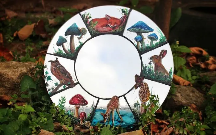 I Combine Art And Magic To Transform Mirrors Into Fantasy Worlds (15 Pics)