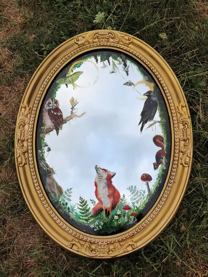 I Combine Art And Magic To Transform Mirrors Into Fantasy Worlds (15 Pics)