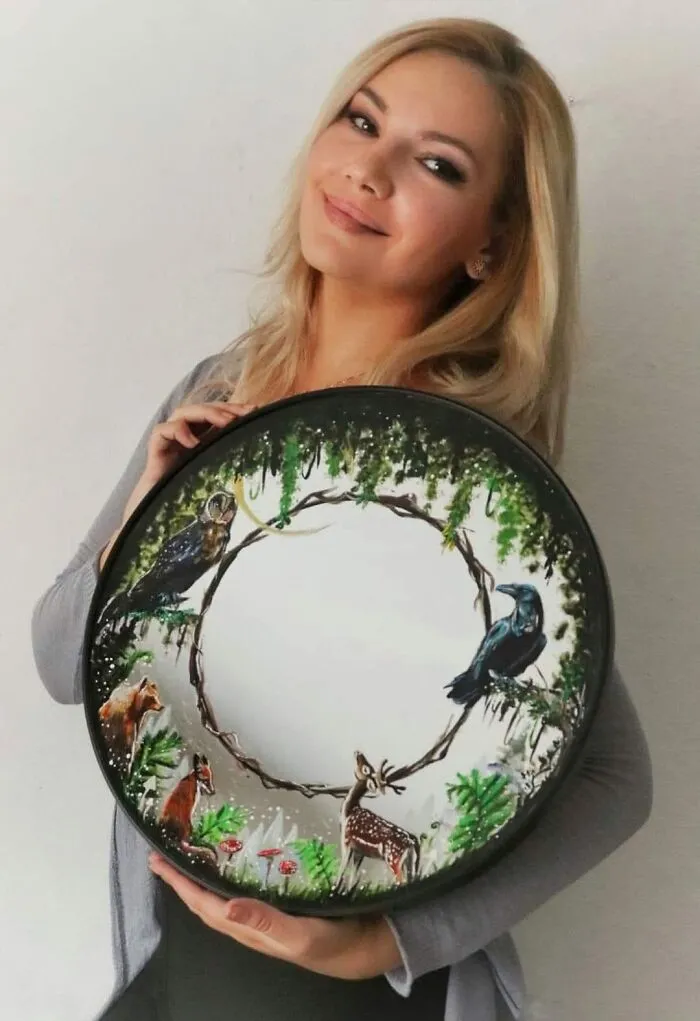I Combine Art And Magic To Transform Mirrors Into Fantasy Worlds (15 Pics)