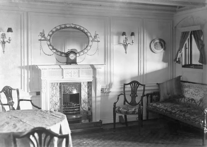 The First-Class Salon Was Quite Opulent