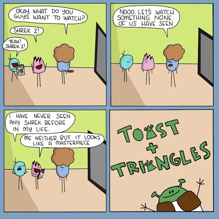 30 "Toast And Triangles" Comics That Perfectly Capture Human Quirks