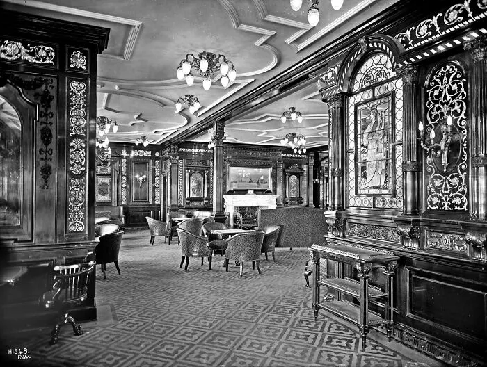 The Smoking Room Aboard The Titanic