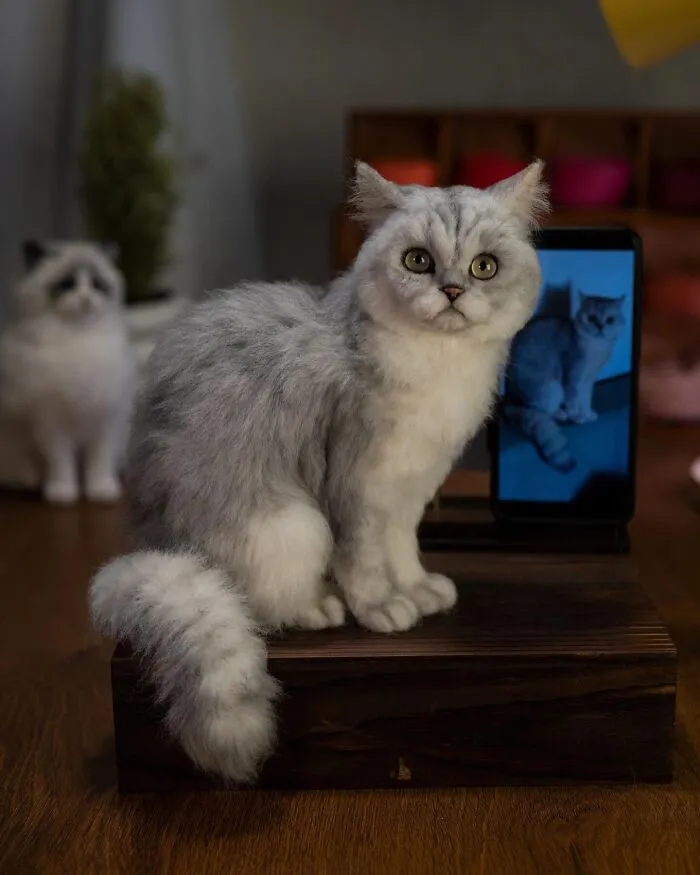 40 Handmade Felted Pets That Look Shockingly Real