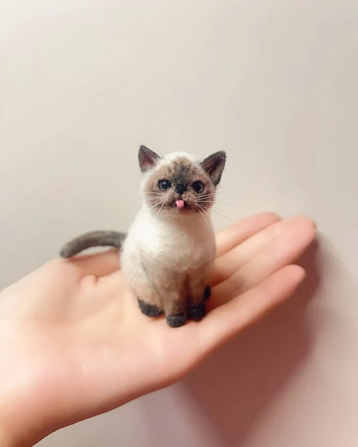 40 Handmade Felted Pets That Look Shockingly Real