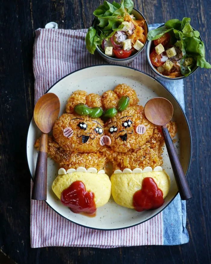 This Japanese Mom Is Incredibly Skilled At Preparing Beautiful Meals For Her Kids (50 New Pics)