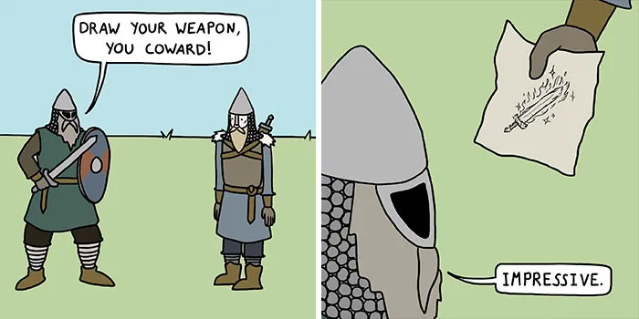 This Artist Loves Dad Jokes And Norse Myths, So They Created 34 Pun-Filled Comics (New Pics)