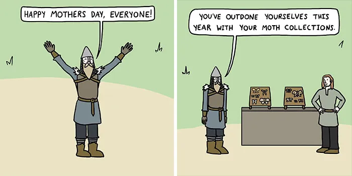 This Artist Loves Dad Jokes And Norse Myths, So They Created 34 Pun-Filled Comics (New Pics)