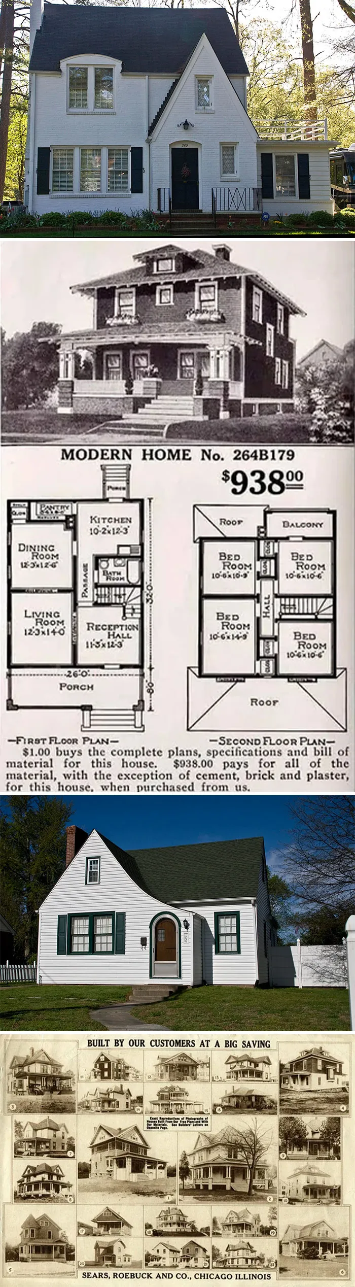 Between 1908 - 1940s, Sears Offered 'Build-It-Yourself' Home Kits Through Their Catalog. Each Kit Came With Plumbing, Wiring, Heating, And All