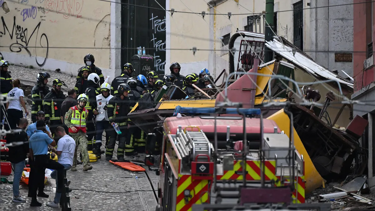 Horrifying Tragedy As Iconic Tram Plunges Down Hill And Slams Into Building In Portugal
