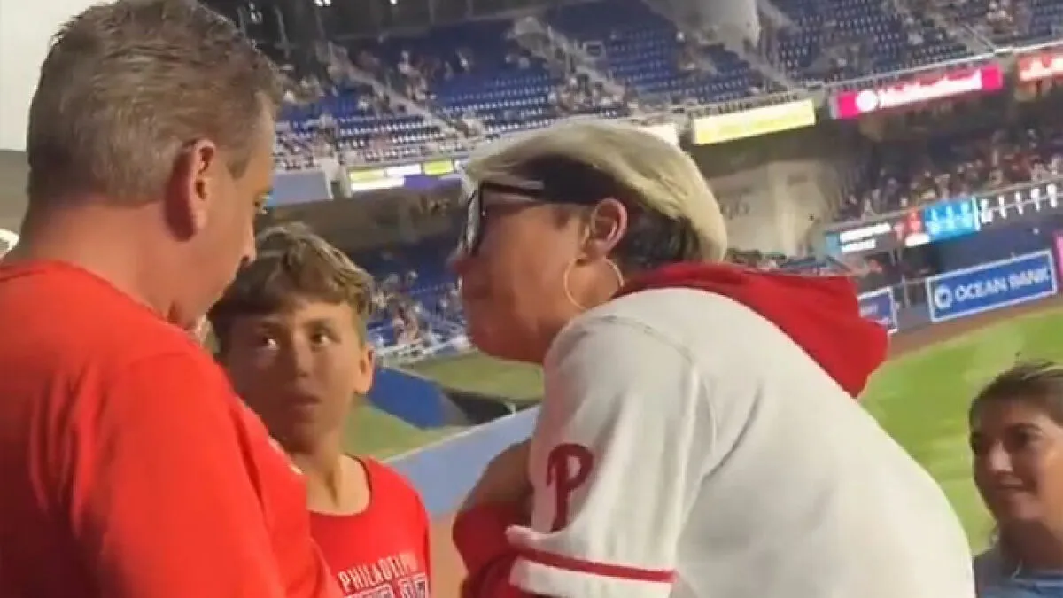“Phillies Karen” Sparks Outrage After Snatching Home Run Ball From Birthday Boy’s Father