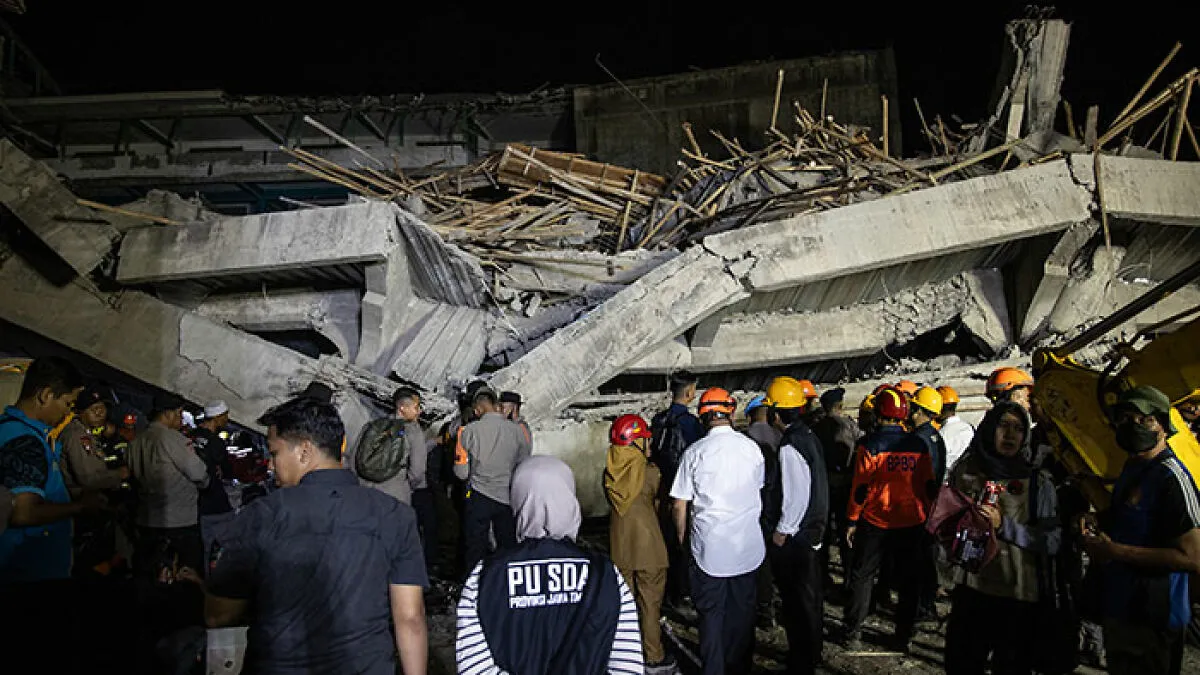 Over 60 Children Buried Under Collapsed School As Rescuers Race To Find Survivors