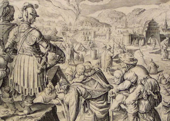 In 1140, When An Enemy Castle Was Captured By King Conrad III, The Women Of The Castle Were Granted Free Departure And Allowed To Take What They Could Carry On Their Backs