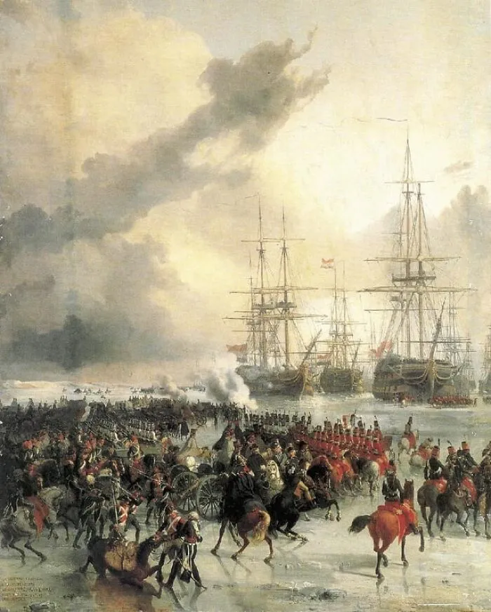 The 21st Of January 1795, The French Attacked And Captured A Dutch Fleet... With Horses