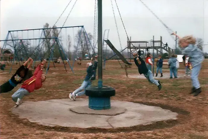 The Old Spinning Merry-Go-Rounds Were Both Exhilarating And Terrifying. Those Who Lost Their Grip Were Flung Off Like Human Projectiles, While Others Staggered Away Nauseous