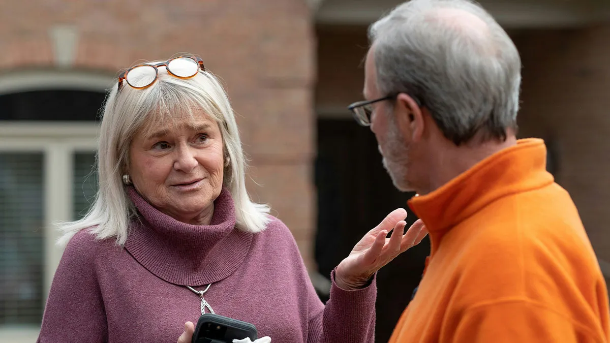 Couple Is Stopped By Elderly Neighbor On Their Walk, Doesn't Expect What Comes Next