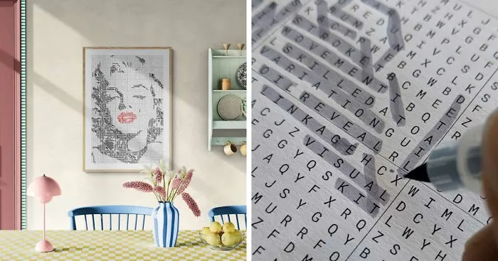 How To Turn A Word Search Into A Frame-Ready Pop-Art Portrait