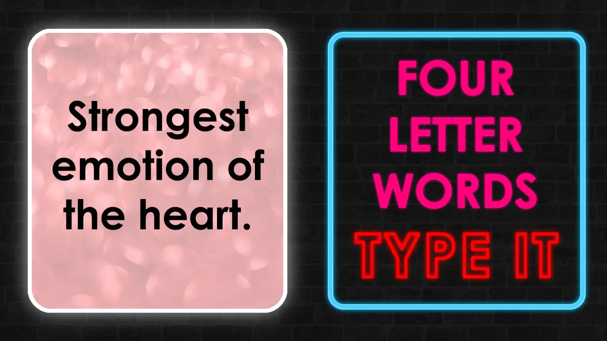 The Ultimate Word Challenge: Type All 29 Four-Letter Missing Words Perfectly
