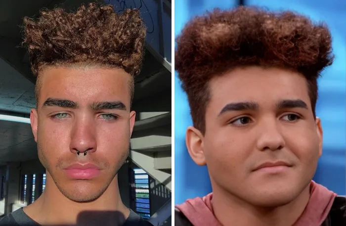 Fotos de Instagram vs. captura al salir en TV. Además, lamió un retrete público para el "Coronavirus Challenge" y tuvo COVID-19.