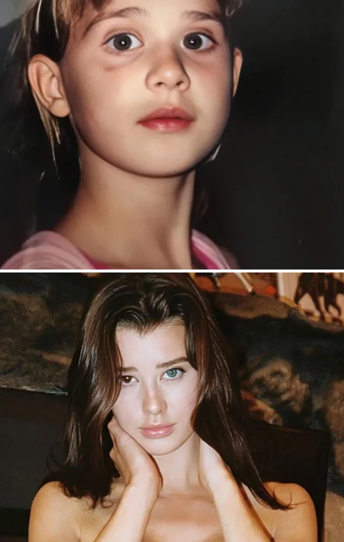 Esta modelo de Instagram miente sobre tener heterocromía (ojos marrones y azules)