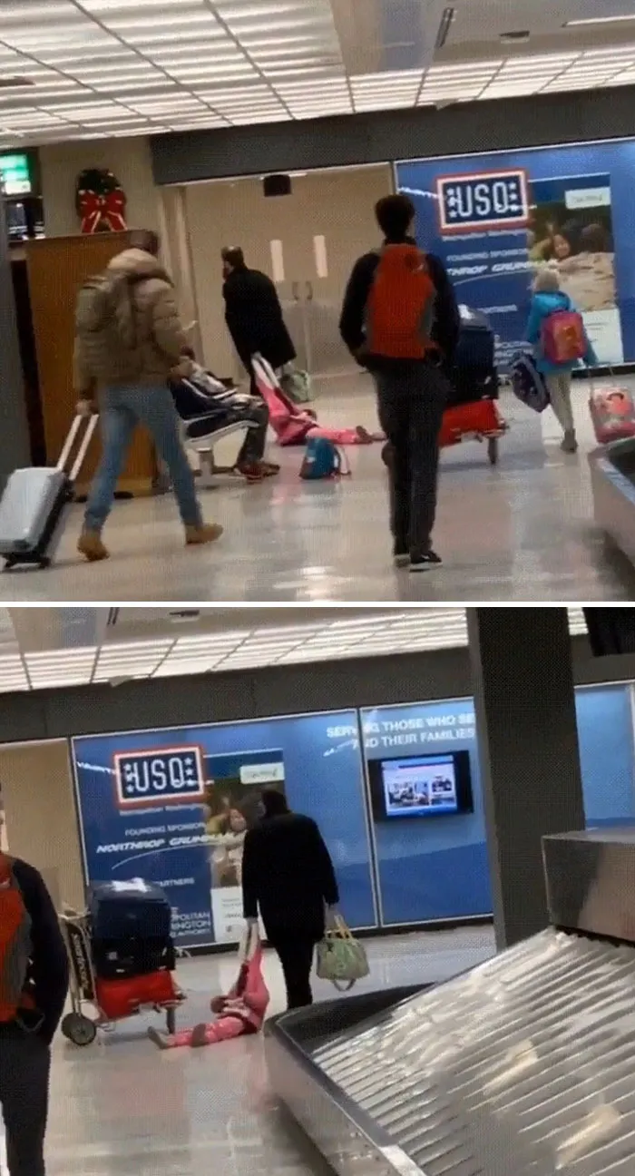 Dad Level 9000 - Not Mom-Approved Way To Transport His Sleepy Kid