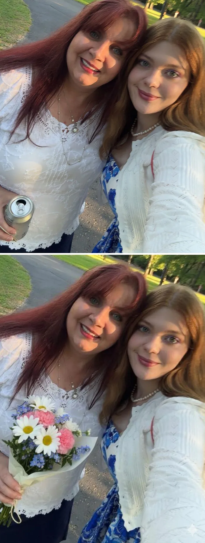 I Love This Picture, Except For The Soda Can In My Hand. Could Someone Put A Bouquet Of Flowers In My Hand? I'd Like To Give The Photo Framed As A Gift To My Grandaughter In The Photo