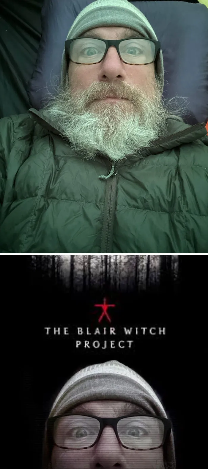 My Pops Is Currently Hiking The Appalachian Trail. This Is A Photo Of Him In His Tent. I Would Love To Surprise Him!