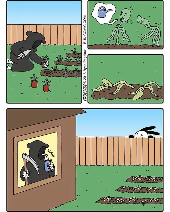 23 Grim Reaper Comics That Are Much More Wholesome Than You’d Expect
