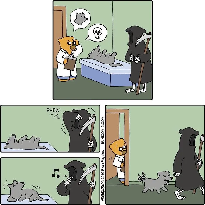 23 Grim Reaper Comics That Are Much More Wholesome Than You’d Expect