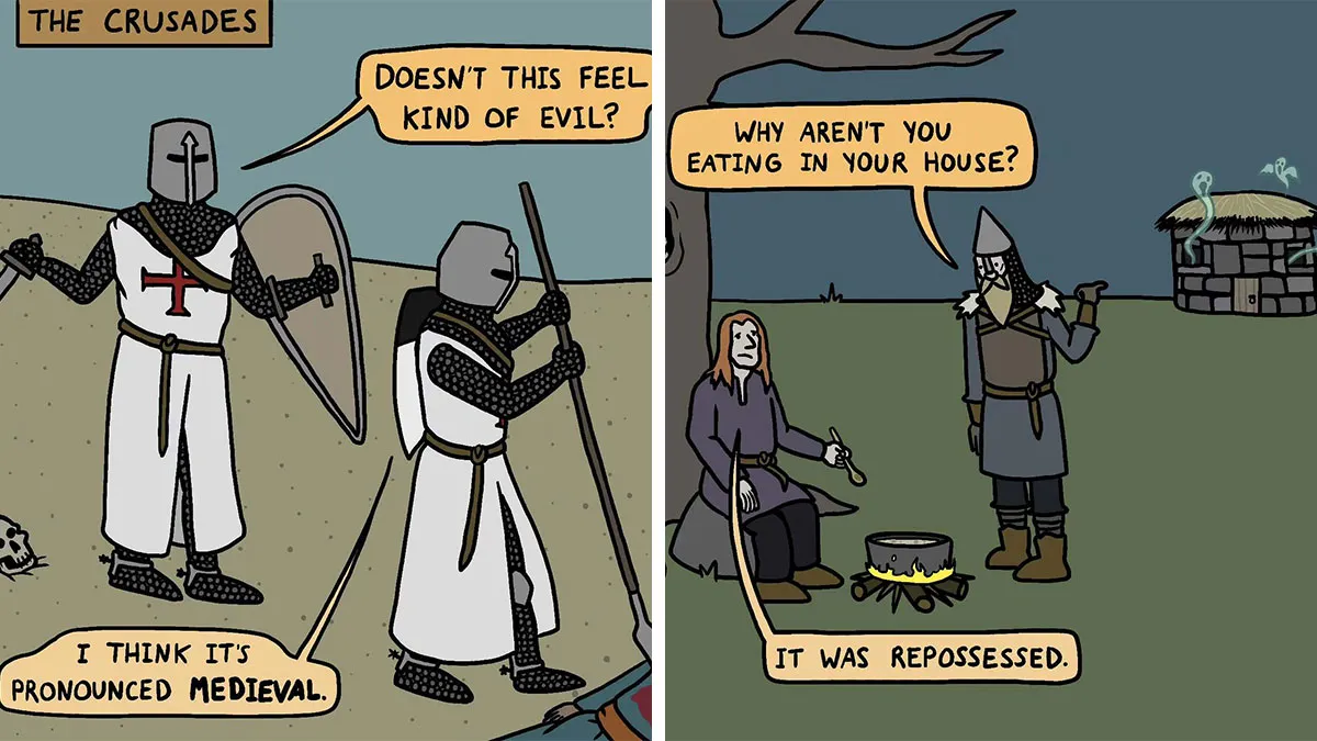 This Artist Loves Dad Jokes And Norse Myths, So They Created 34 Pun-Filled Comics (New Pics)