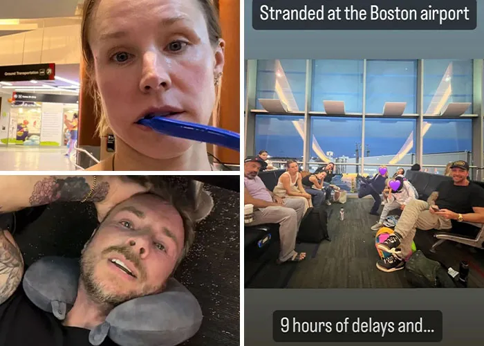 Boston Airport Sleepover Drama