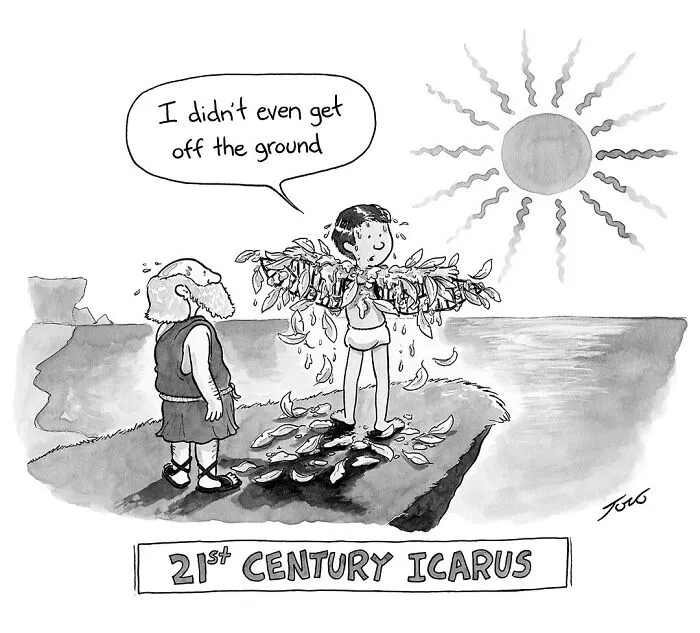 29 Clever One-Panel Comics By Tom Toro That Show The World With A Twist (New Pics)