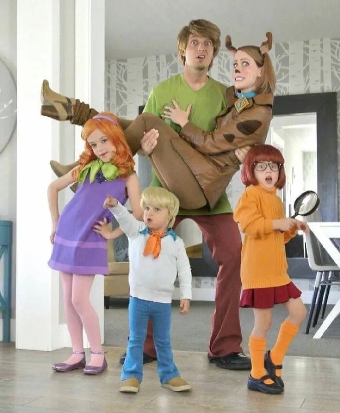 Familia Scooby Doo en Halloween