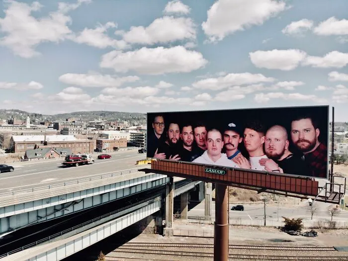 A Few Months Ago, My Friends And I Got Our Photos Taken At JCPenney Studios. Today, We Put It Up On A Billboard In Our Hometown