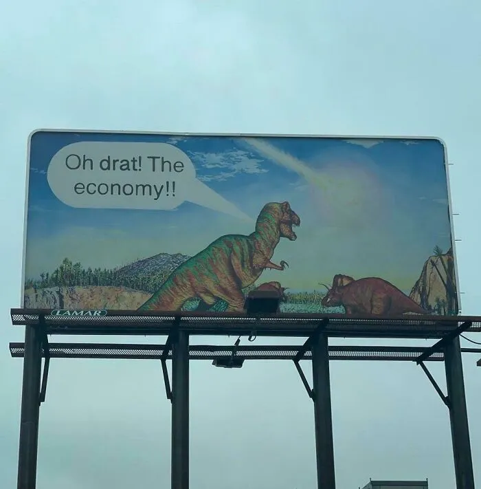 Este cartel publicitario en Tulsa es bastante gracioso.
