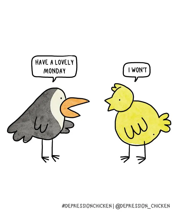 50 New Comics About Mental Health And Everyday Life By ‘Depression Chicken’