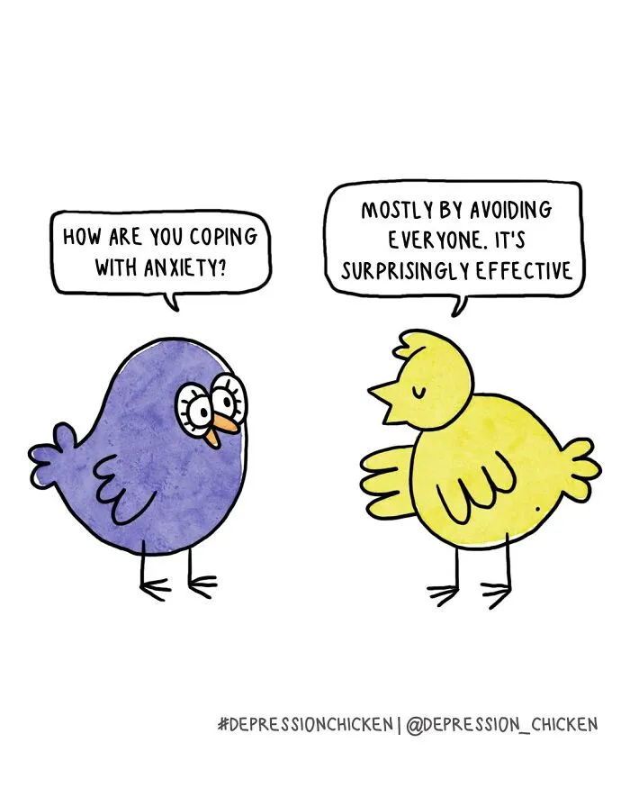 50 New Comics About Mental Health And Everyday Life By ‘Depression Chicken’