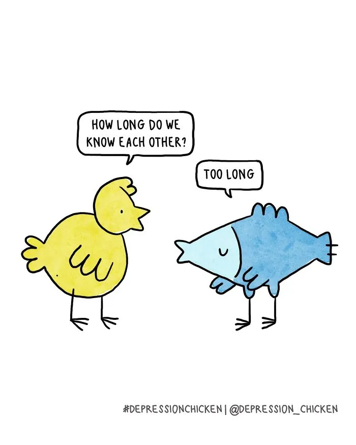 50 New Comics About Mental Health And Everyday Life By ‘Depression Chicken’