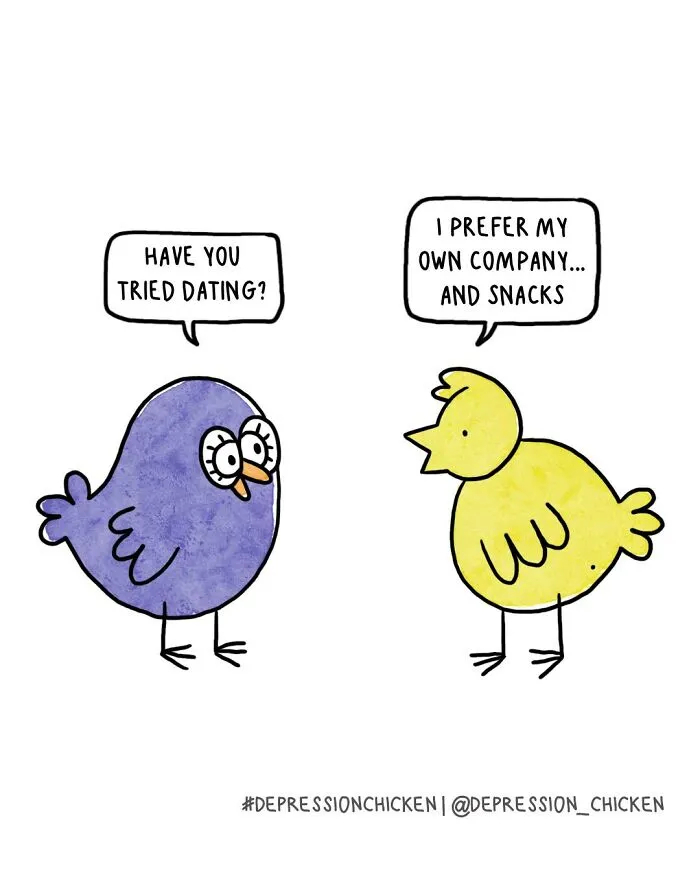 50 New Comics About Mental Health And Everyday Life By ‘Depression Chicken’