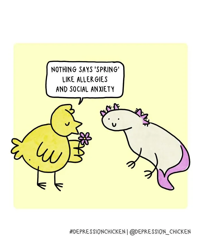 50 New Comics About Mental Health And Everyday Life By ‘Depression Chicken’