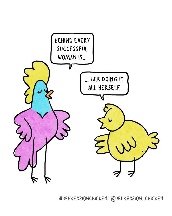 50 New Comics About Mental Health And Everyday Life By ‘Depression Chicken’
