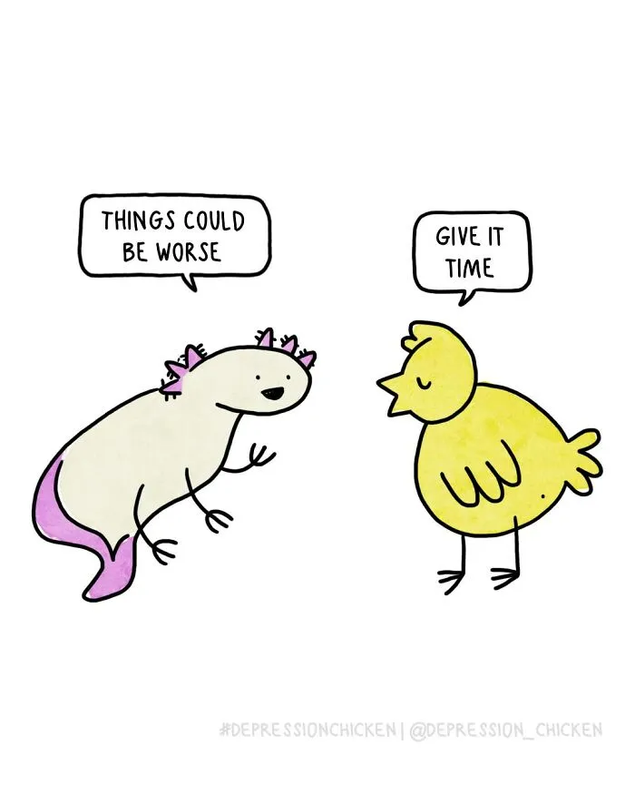 50 New Comics About Mental Health And Everyday Life By ‘Depression Chicken’