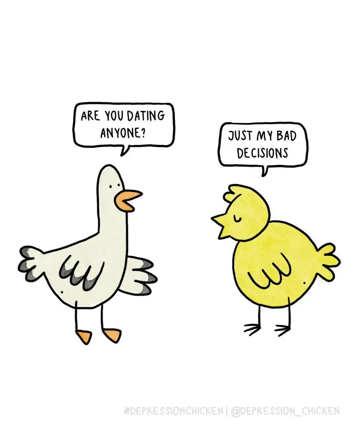 50 New Comics About Mental Health And Everyday Life By ‘Depression Chicken’
