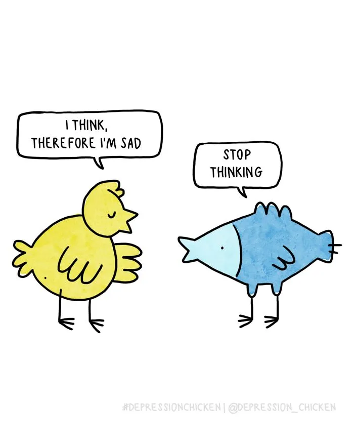 50 New Comics About Mental Health And Everyday Life By ‘Depression Chicken’