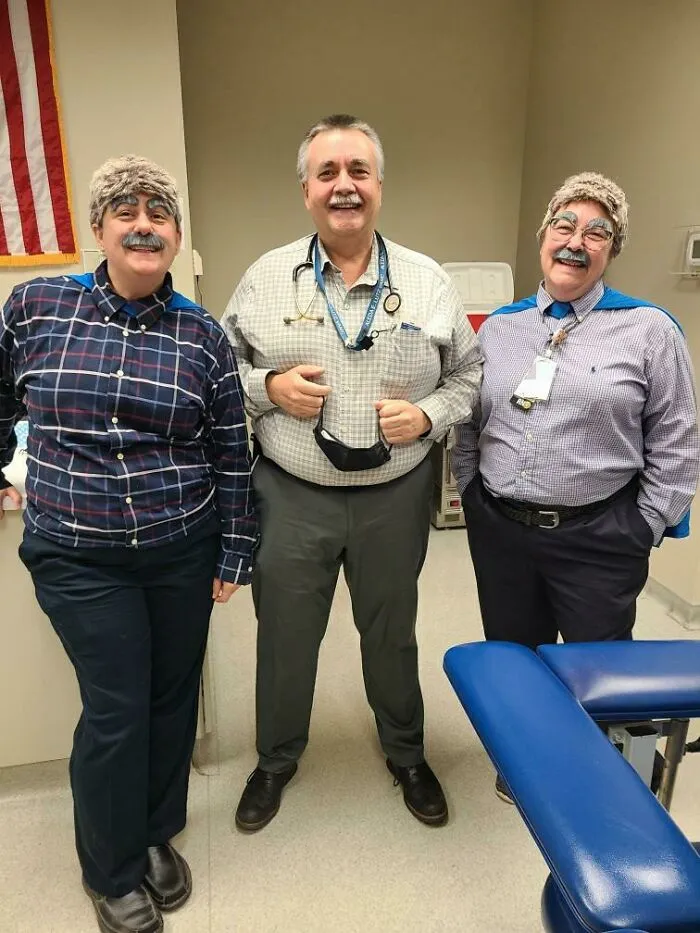 Nurses Dress Up As Their Doctor For Halloween