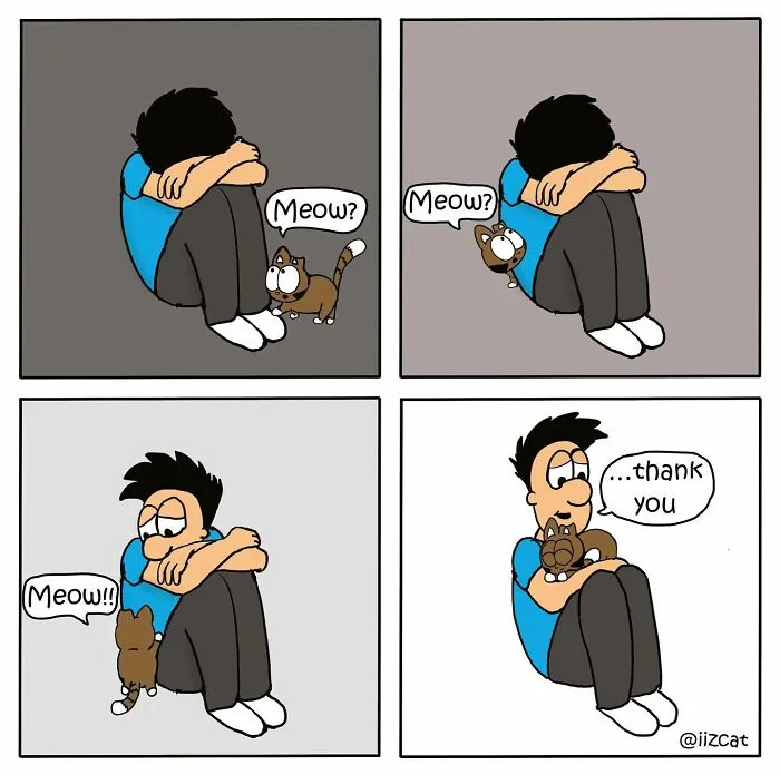 20 Funny New Comics By Nick Filippou That Nail Life With A Cat