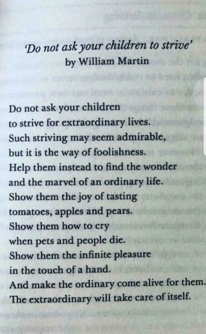 This Poem Sums Up Simple Living For Me And My Little Family