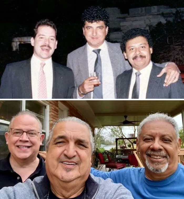 My Dad And His Friends In 1986 And 2021