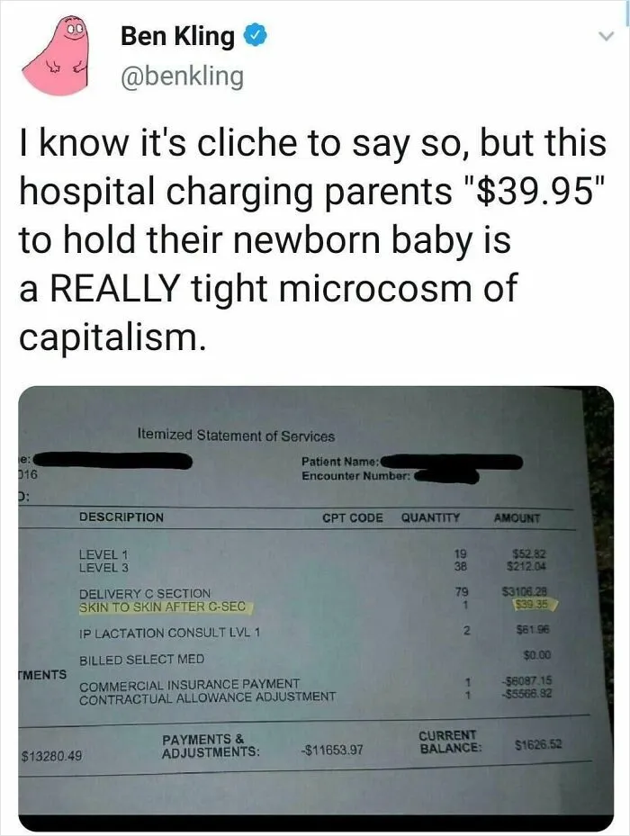 Can’t Hold Your Baby Unless You Pay Us