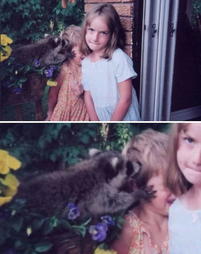 An Actual Picture Taken Off My Fiancee And Her Sister In 2001