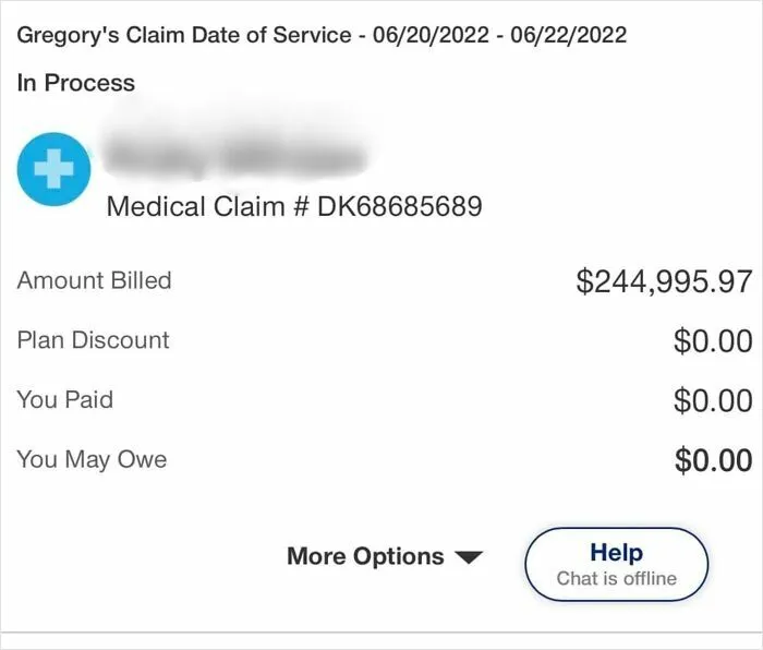 A Friend Of Mine Recently Got Bit By A Rattlesnake While On An Evening Hike. This Was His Bill From The Hospital. He Doesn't Think His Bad Insurance Will Cover Much Of It (U.S.)